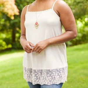 Matilda Jane Cream Top Extender, Size M